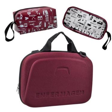 Imagem de Kit Maleta Bolsa Estagio Saude Case Aparelho Esteto - Love Saude, Vinh