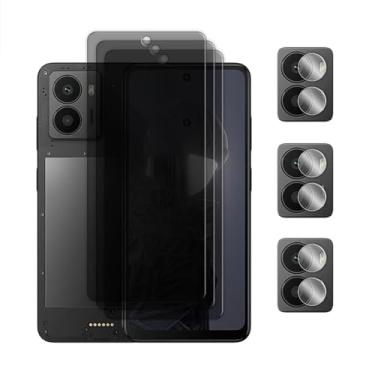 Imagem de Para HMD Fusion 5G, 6 em 1 Vidro Temperado 6,56 polegadas Anti-espião Privacidade 9H Protetor de Tela Lente Filme