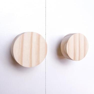 Imagem de 3 Puxadores Bola Pinus Infantil Casa Cômoda Móveis Porta Gaveta