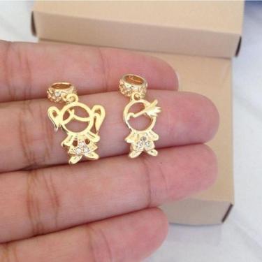 Imagem de Pingente Berloque Menino Ou Menina Banhado A Ouro