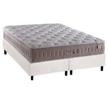 Imagem de Cama Box Queen: Colchão Molas Ensacadas Anjos Masterpocket Richesse + Base Branco(158X198)