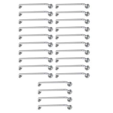 Imagem de Alça De Apoio 80cm Barra Inox Kit 24 Unidades Cadeirante Idoso Gestante Acessibilidade Banheiro Box