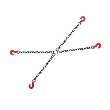Imagem de oshhni Corrente de elevação para carro RC, acessórios para carro RC, decoração, peças de reposição robustas, corrente decorativa de simulação, 4 Ganchos