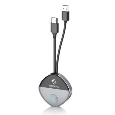 Imagem de Transmissor e receptor sem fio de 100 m, adaptador USB-C e HDMI, 1080p a 60Hz, 2,4G/5G, para transmissão de áudio e vídeo do laptop para o monitor (HDMI TX)