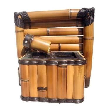 Imagem de Fonte de Bambu Artesanal  1 Queda dÁgua  30x30cm