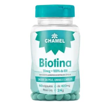 Imagem de Biotina 30mcg     60 cápsulas de 400mg CHAMEL