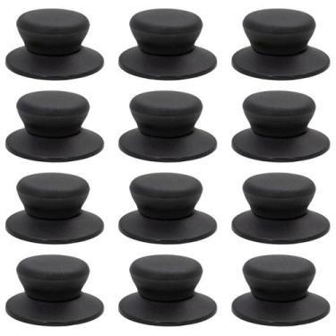 Imagem de Conjunto Com 12 Unidades De Pegadores De Tampa De Panela Pomel Preto -