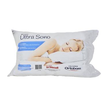 Imagem de Travesseiro Ortobom Ultra Sono Fibra Siliconada Branco