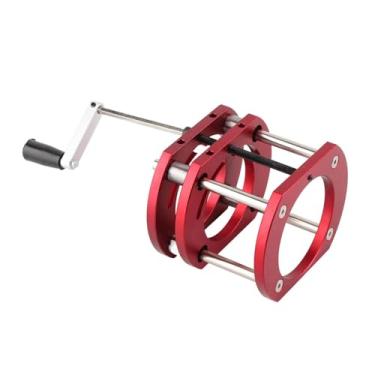 Imagem de Fayelume Base de elevação do roteador, base de sistema de elevação de mesa de aço inoxidável de liga de alumínio, base de elevação de mesa com 4 garras (vermelha)