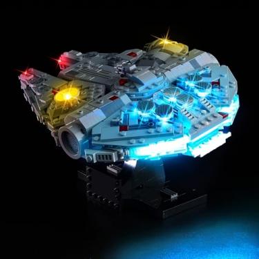 Imagem de Kyglaring Light Kit for Lego Millennium Falcon Set, Lego Star Wars Millennium Falcon Starship 75375 Light Kit to Upgrade Building Model Set - NO Lego Blocks Set (Classic Version)