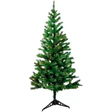 Imagem de Árvore de Natal 90cm 100 Galhos Cheios Pinheiro Verde Anti-Chama Para Decoração Natalina