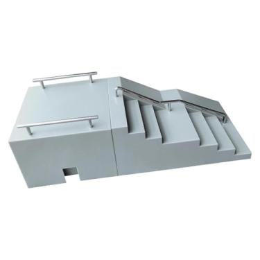 Imagem de oshhni Rampa de skate, jogo interativo de skate, coordenação para crianças e adultos, multifuncional, desenvolvimento de habilidades, Escadaria