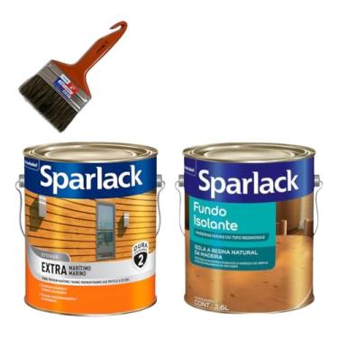 Imagem de Trincha Gris 695 3 + Fundo Isolante Transparente 3,6l E Verniz Extra Maritimo Brilhante