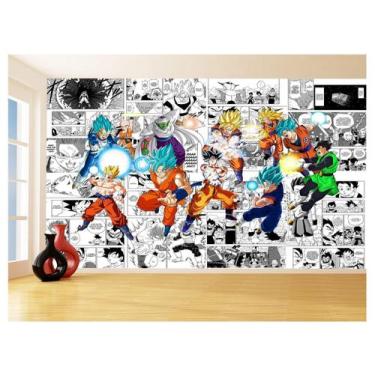 Imagem de Papel De Parede Dragon Ball Goku Vegeta Anime 3,5M Dbz229 - Você Decor