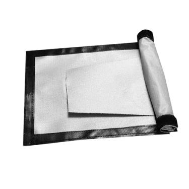 Imagem de Fenteer Tapete à prova de fogo para camping, tecido ao fogo, tapetes para fogueira reforçados, tapetes retardantes de chamas para piso de pátio e, 20x23cm