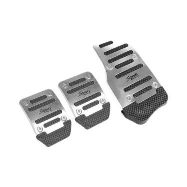 Imagem de Conjunto De Capas De Pedal De Carro Manual Em Alumínio Antiderrapante 