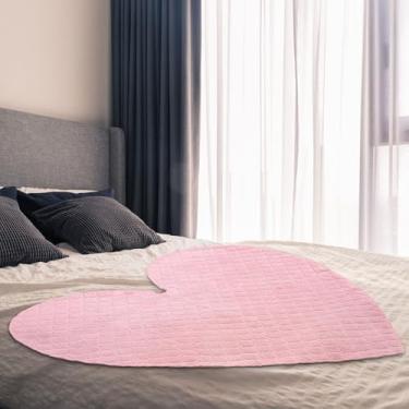 Imagem de Fanfanwin Toalha impermeável para cama, sofá, 99 x 99 cm, reutilizável, à prova de manchas, cobertor de coração, gato, cão, tapete à prova de vazamento, protetor de tapetes para incontinência, lençóis