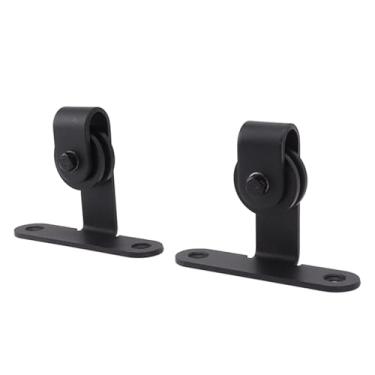 Imagem de Phefop Kit de Ferragens para Porta de Celeiro, Aço Carbono Resistente, Kit de Rolo de Trilha para Porta Deslizante Super Silencioso para Armário