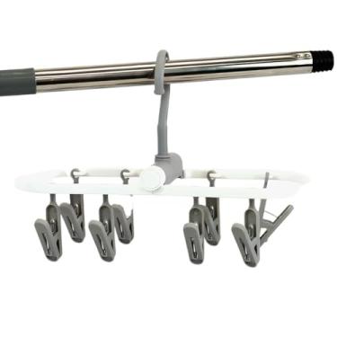 Imagem de Varal Mini Dobrável com 8 Prendedores Multiuso – Compacto, Portátil e Cores Sortidas – Ideal para Roupas Íntimas