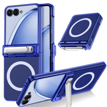 Imagem de Casetego Capa magnética para Galaxy Z Flip 7, [compatível com MagSafe] [Protetor de tela embutido] [Suporte] [Proteção de dobradiça] Capa feminina fina à prova de choque para Samsung Galaxy Z Flip 7