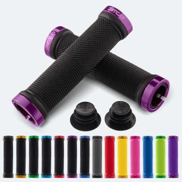 Imagem de JETCAT Pegas de bicicleta, manoplas de guidão de bicicleta, guidão de mountain bike, manoplas MTB, punhos de bicicleta BMX, alça de bicicleta Hrips para ebike/scooter/adulto, pegadores de guidão de