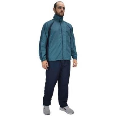 Imagem de Conjunto Agasalho Uniforme Forrado Tactel Calça E Jaqueta Esportivo Butu Biru-Masculino