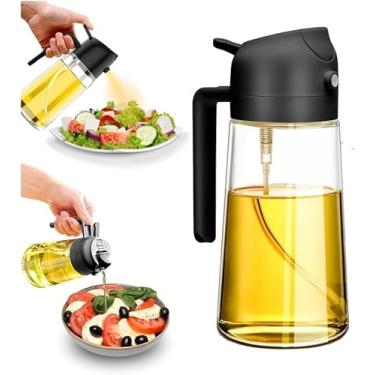 Imagem de Azeiteiro Spray 430ml em Vidro Preto Fosco | Borrifador Pulverizador para Azeite, Óleo e Vinagre | Aplicação Uniforme, Antigotejamento e Proteção Contra Luz UV | Design Moderno e Econômico