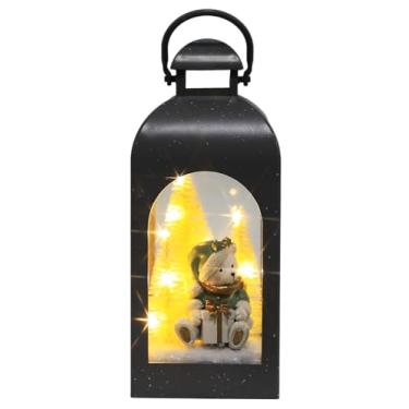 Imagem de Enfeite Natalino Lamparina Figuras c/Led (2 Pilhas AA, Não Inclusas)