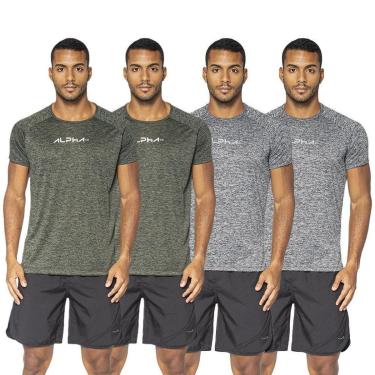 Imagem de Kit 4 Camisetas Dry Alpha Co Masculina-Masculino