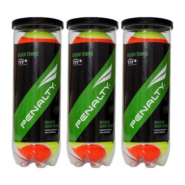 Imagem de Kit 9 Bolas Penalty Beach Tennis XXII 3X3-Unissex