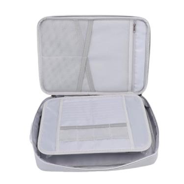 Imagem de Luocute Caixa de Documentos à Prova de Fogo, Pano de Fibra de Vidro Revestido de Silicone, Organizador de Arquivos à Prova de Fogo Com Armazenamento de Fechadura Combinada para