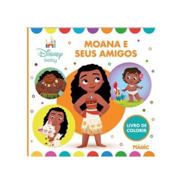 Imagem de Moana E Seus Amigos - Para Colorir