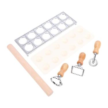 Imagem de GLOGLOW Kit para Fazer Macarrão, Prensa de Ravioli de Aço Inoxidável para Bolinhos de Massa Caseiros, Produtos de Panificação Pierogi