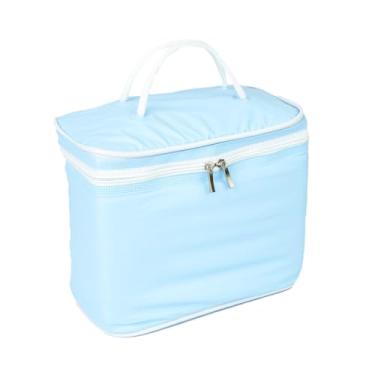 Imagem de Bolsa Térmica 7 Litros, Frasqueira Térmica Impermeável, Azul Bebê, Lancheira Térmica Compacta, Conserva Alimentos e Bebidas, Ideal para Trabalho, Academia e Uso Diário