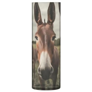 Imagem de JUZIHAI Vaso de muas de pasto para flores 9,9 cm x 30 cm cilindro de plástico moderno vaso de flores para centro de mesa de casamento decoração de casa