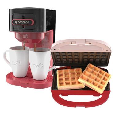 Imagem de Kit Single Up Cadence Cafeteira E Máquina De Waffles 110V