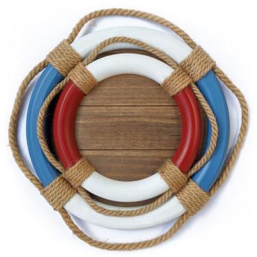 Imagem de 2 bandejas decorativas de madeira, bandejas de suporte de vela rústicas redondas feitas à mão, bandeja de servir para sala de estar, banheiro, cozinha