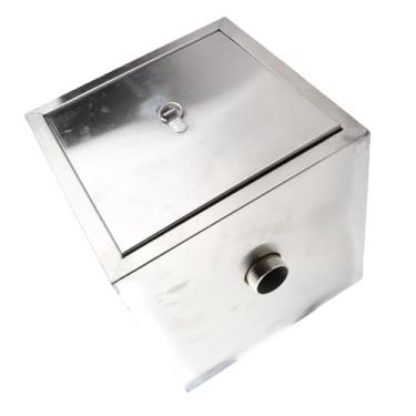 Imagem de Jopwkuin Caixa de Gordura Comercial de Aço Inoxidável Com de Filtragem Aprimorado para Alta Capacidade de Fluxo para Cozinhas Comerciais e Projetos Municipais 30x30x30cm