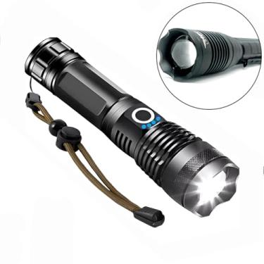 Imagem de Lanterna Tática Militar LED T9 Potente Recarregável