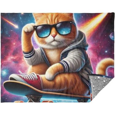 Imagem de Cobertor macio personalizado para sofá, escritório, viagem, presente para mulheres, adultos, 177,8 x 139,7 cm, cobertor de viagem rosa