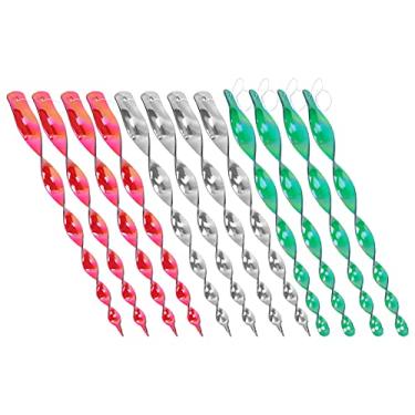 Imagem de Naroote Haste de Jardim de Refração Solar Em Espiral para Repelente de Pássaros Suspenso Durável, Reflete a Luz para Evitar Pragas de Pássaros, Cores Misturadas, Fácil de Usar, para Piscinas, Plástico (#13)