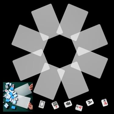 Imagem de Seenelling 8 Pcs Mahjong Tile Mixer Shuffler for Mixing and Shuffling Tiles Plastic Game Accessories Gifts for Mahjong Lovers Playing Game (Clear)