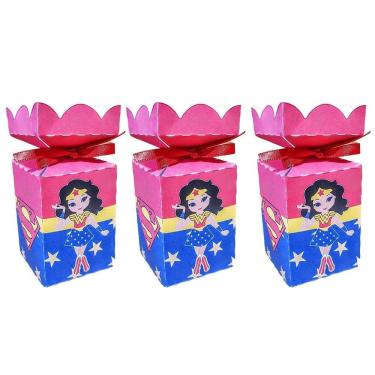 Imagem de 10 Caixas Avulsas Festa Superman E Maravilha - 10 Meia Bala