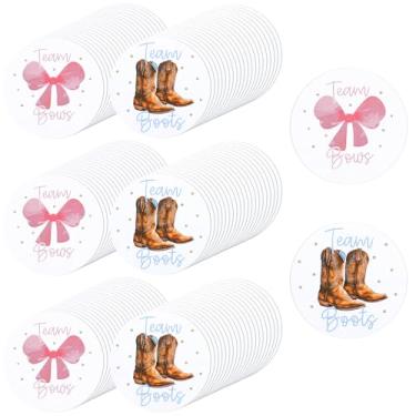 Imagem de 500 adesivos de revelação de gênero, adesivos redondos de meninos ou meninas de 4,9 cm, adesivos redondos para chá de bebê, para embrulho de presente, envelopes, jogos, lembrancinhas de festa, jogos