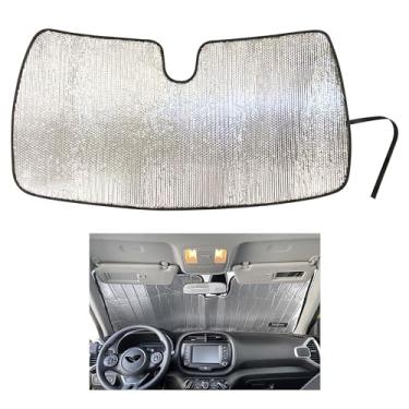 Imagem de Protetor solar refletivo automotivo para para-brisa dianteiro com ajuste personalizado da YelloPro para 2020 Kia Soul GT Line, GT-Line Turbo, LX, S, EX, X-Line SUV