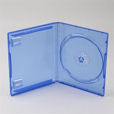 Imagem de Capa transparente para DVD Blu-ray disco duplo CD capa azul claro capa de disco de jogo