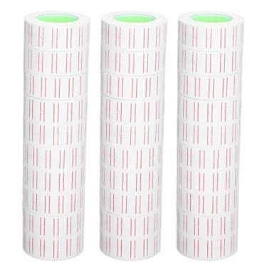 Imagem de Cosiki Adesivos de Preço Viscosidade Transparente para Etiquetadora de Pistola MX5500 21x12mm, Etiquetas de 15000 Unidades Boa Viscosidade, para Máquinas de Linha única, 3 Tubos de Etiquetas,