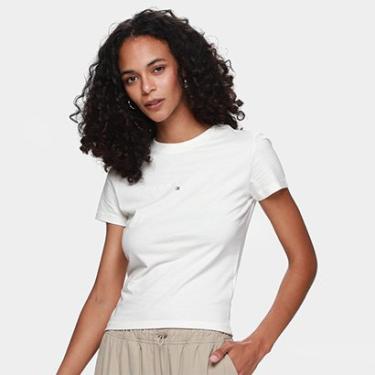 Imagem de Camiseta Slim Tommy Jeans Tonal Linear Feminina-Feminino
