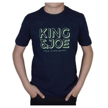 Imagem de Camiseta Infantil Menino King&joe Azul Marinho - CA1100-Masculino