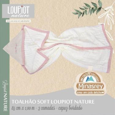 Imagem de Toalhão Soft Loupiot Nature Rosa para Bebê - MINASREY